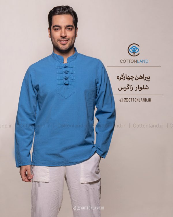 پیراهن-پیراهن سنتی-پیراهن مردانه-الیاف طبیعی-لنین-لینن-پیراهن خنک-