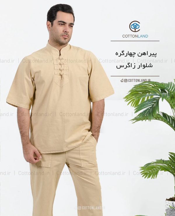 پیراهن-پیراهن چهارگره-سنتی-لباس خنک-الیاف طبیعی-تیشرت (6)