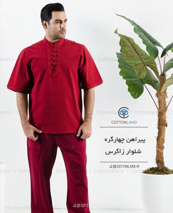 پیراهن-پیراهن چهارگره-سنتی-لباس خنک-الیاف طبیعی-تیشرت (6)