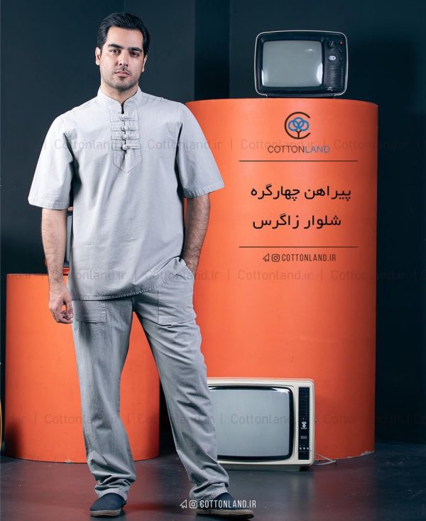 پیراهن-پیراهن چهارگره-سنتی-لباس خنک-الیاف طبیعی-تیشرت (6)